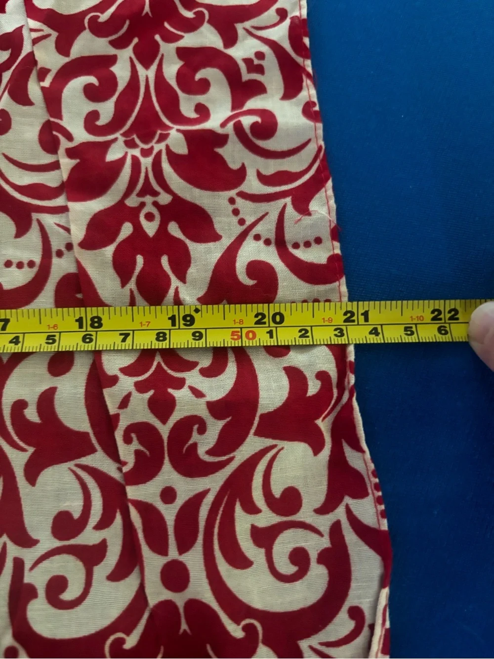 Red and White Patterned Women's Scarf - Unbranded